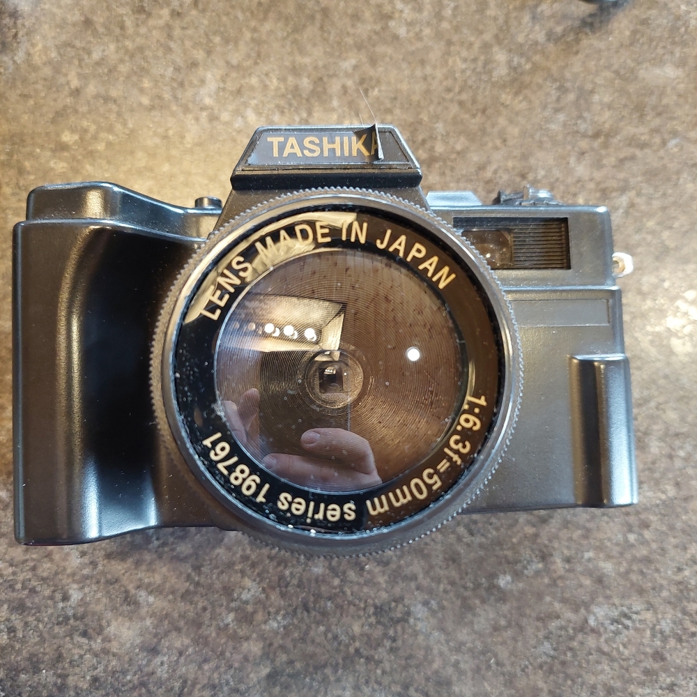 Tashika 50mm Film Camera Vintage Film Photography Untested Winds and Clicks